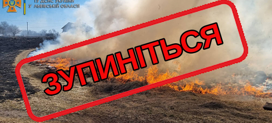 За добу рятувальники Львівщини гасили 14 пожеж сухої трави