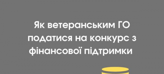 Об’єднання ветеранів війни можуть отримати до 700 тис. грн на проєкти