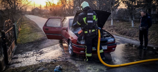 На Стрийщині на ходу загорівся автомобіль