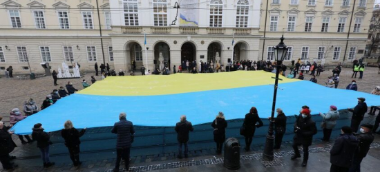 У понеділок в центрі Львова урочисто заспівають Гімн України