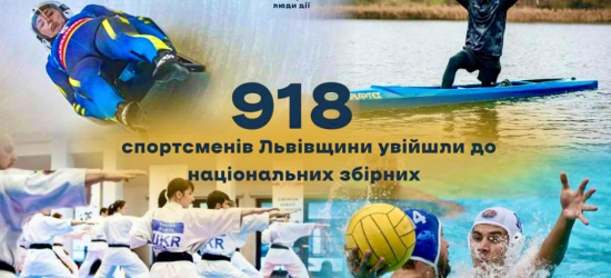 До складу національних збірних цьогоріч увійшло на 23% більше спортсменів Львівщини