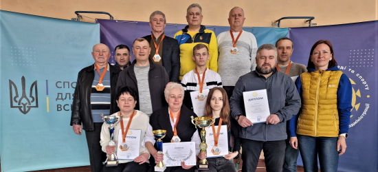 На змаганнях із шашок серед територіальних громад Львівщини команда Турківської ТГ завоювала всі 9 золотих медалей