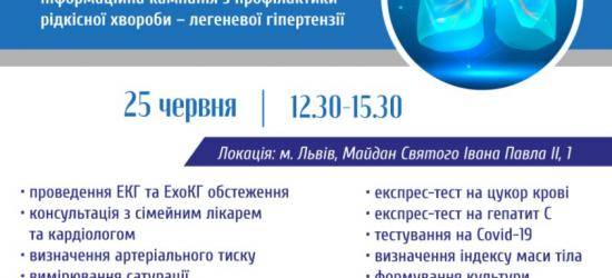 У Львові відбудеться медична кампанія «Містечко здоров’я»